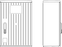 Kabelverteilerschrank A100-0MO.IP44RAL7035