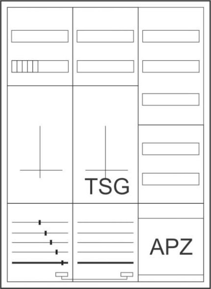 Zähler-Komplettschrank ZSDZTV1100/APZBKPT31