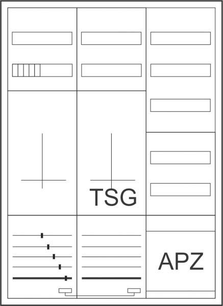 Zähler-Komplettschrank ZSDZTV1100/APZBKPT31