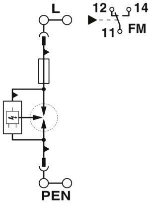 Blitzstromableiter FLTSECHT1-1C264/25FM