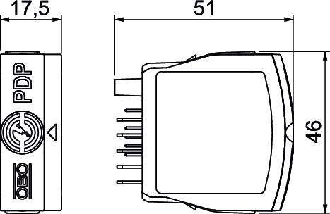 Datenleitungsschutz PDP-P-2x2-48-OS