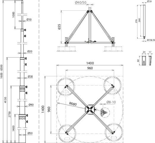 Fangstange FS T D50 5.5 #105712