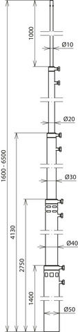 Fangstange FS T D50 5500 6500AL