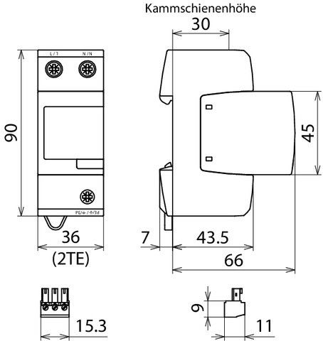 Kombi-Ableiter DV M2TN255FM #956205