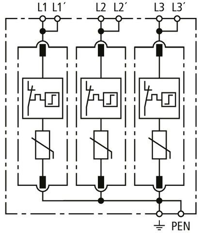 Überspannungsableiter DG MP TNC 275