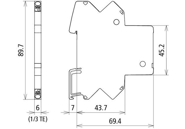 Kompakter ÜS-Ableiter BCO CL2 E 12