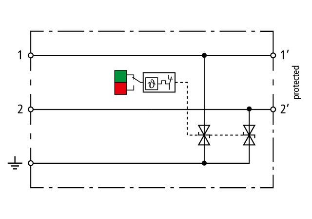 Kompakter ÜS-Ableiter BCO CL2 E 12