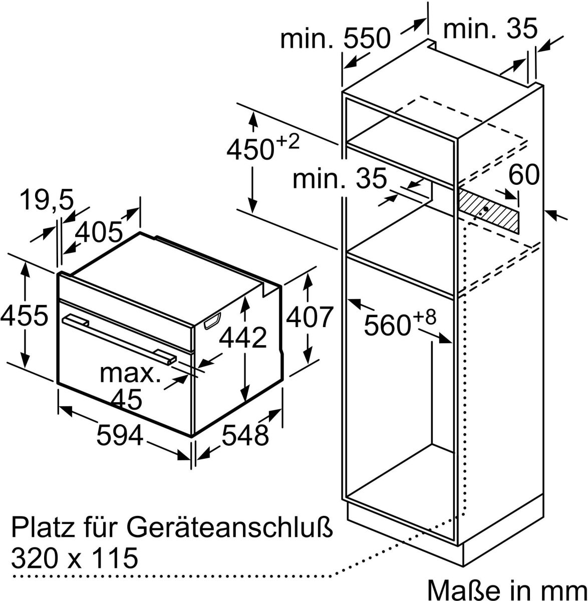 Kompaktbackofen CB734G1B1