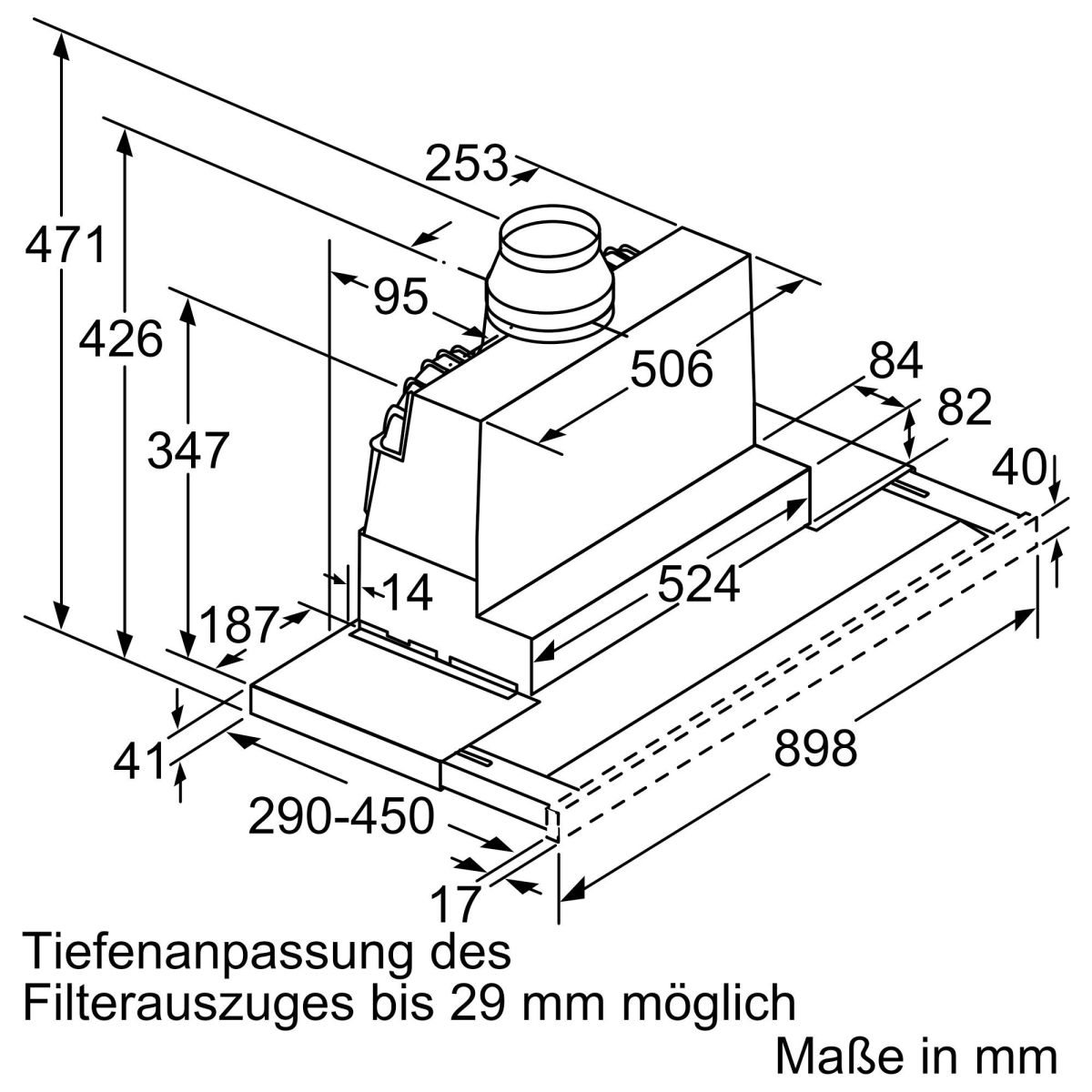 Flachschirmhaube LI97RA561