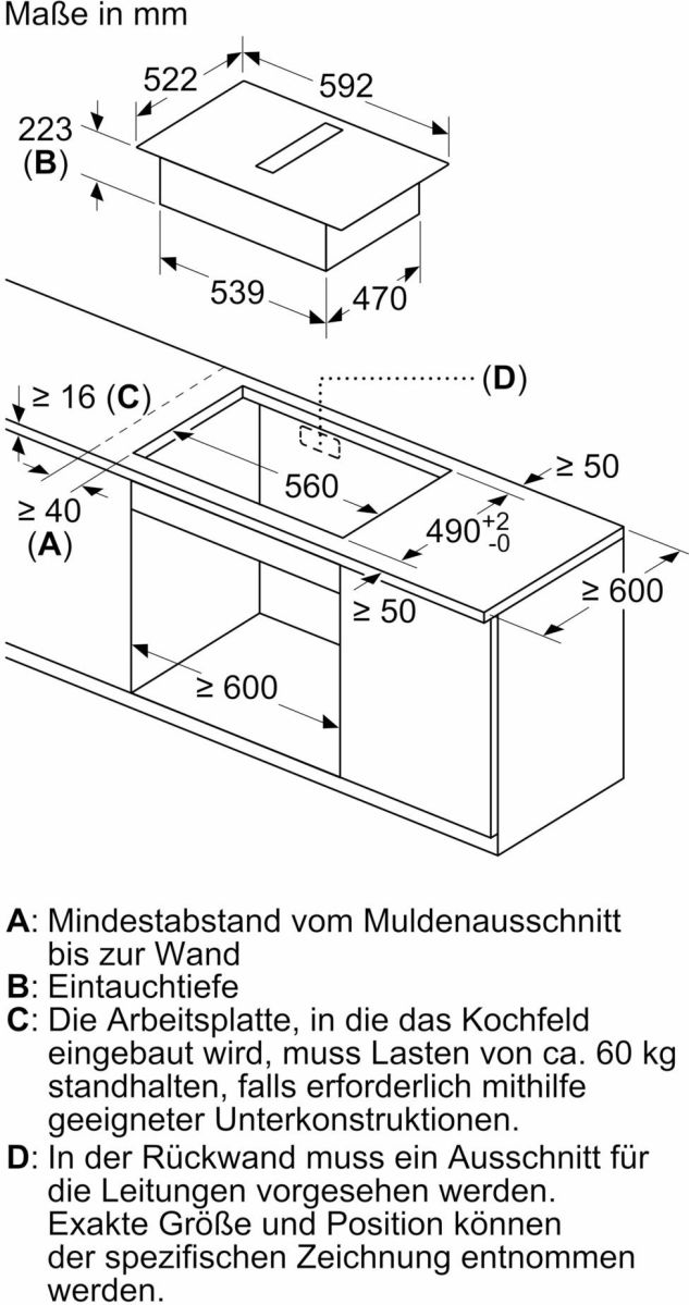 EB-Kochfeld-Dunstset ED611BGA6