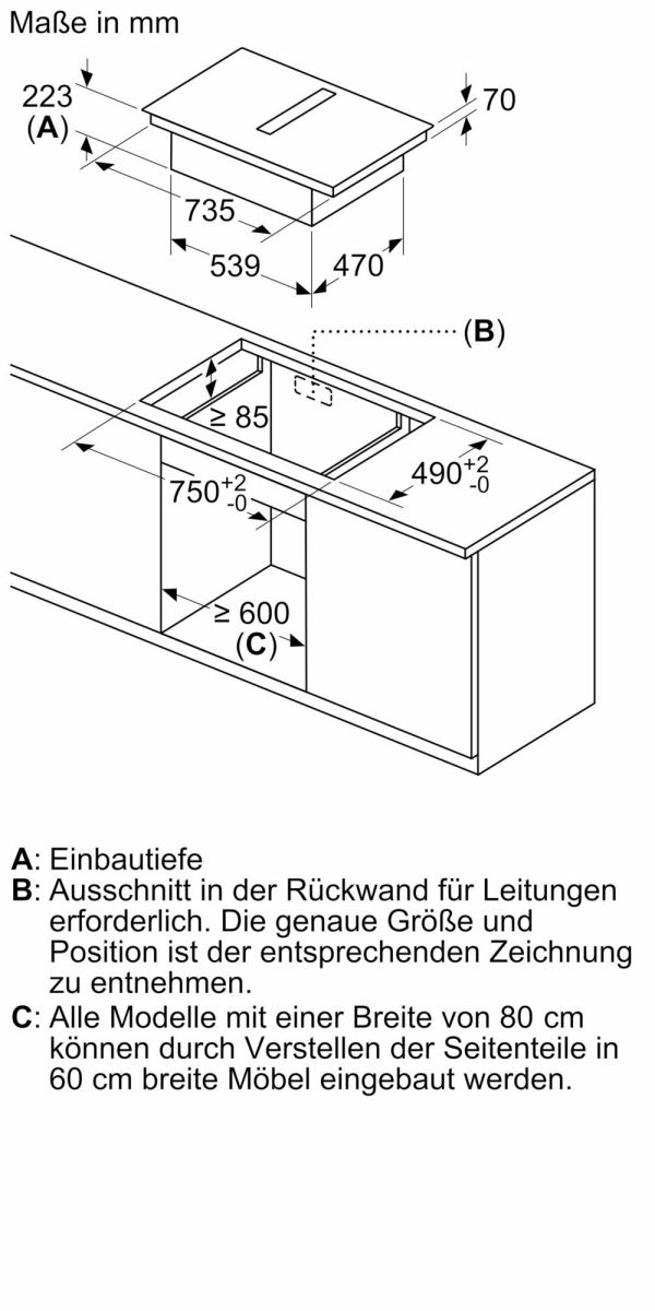 EB-Kochfeld-Dunstset ED811FGA6