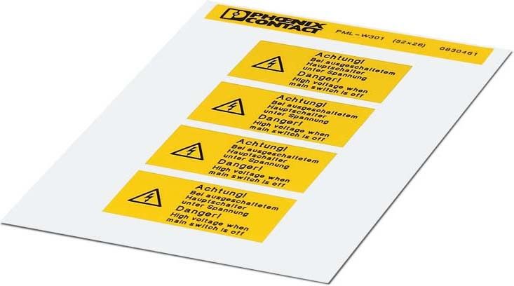 Warnschild PML-W301 (52X26)