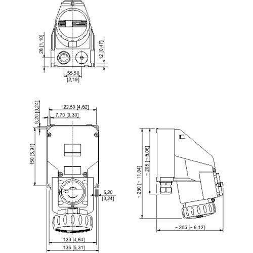 Schaltersteckdose 8571/11-406-S#276193