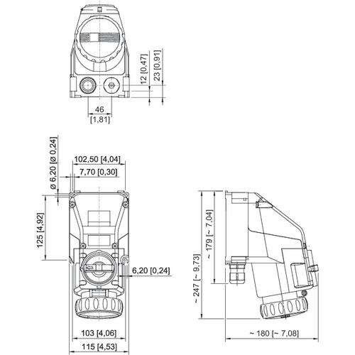 Wandsteckdose 8570/11-404-S#273924