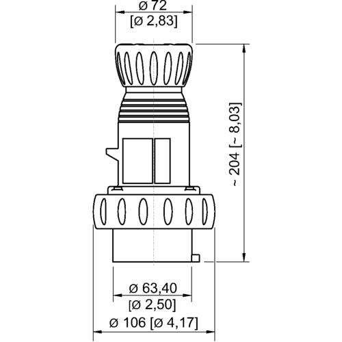 Stecker 32 A rot 6h 8571/12-506-S#275682