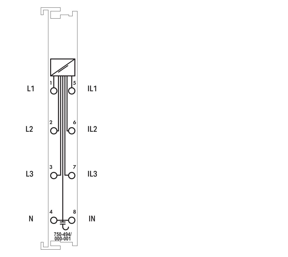 3-Phasen-Leistungsmessung 750-494/025-001