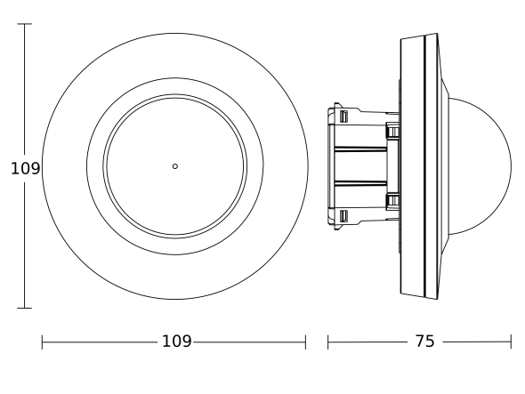 Bewegungs-u.Präsenzmelder PDIR4360-24KNX-UPsw