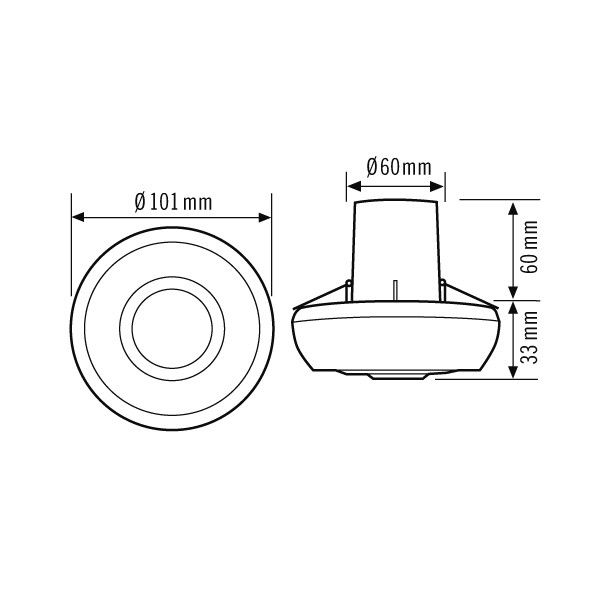 Decken-Präsenzmelder PD360/8 Basic FM KNX