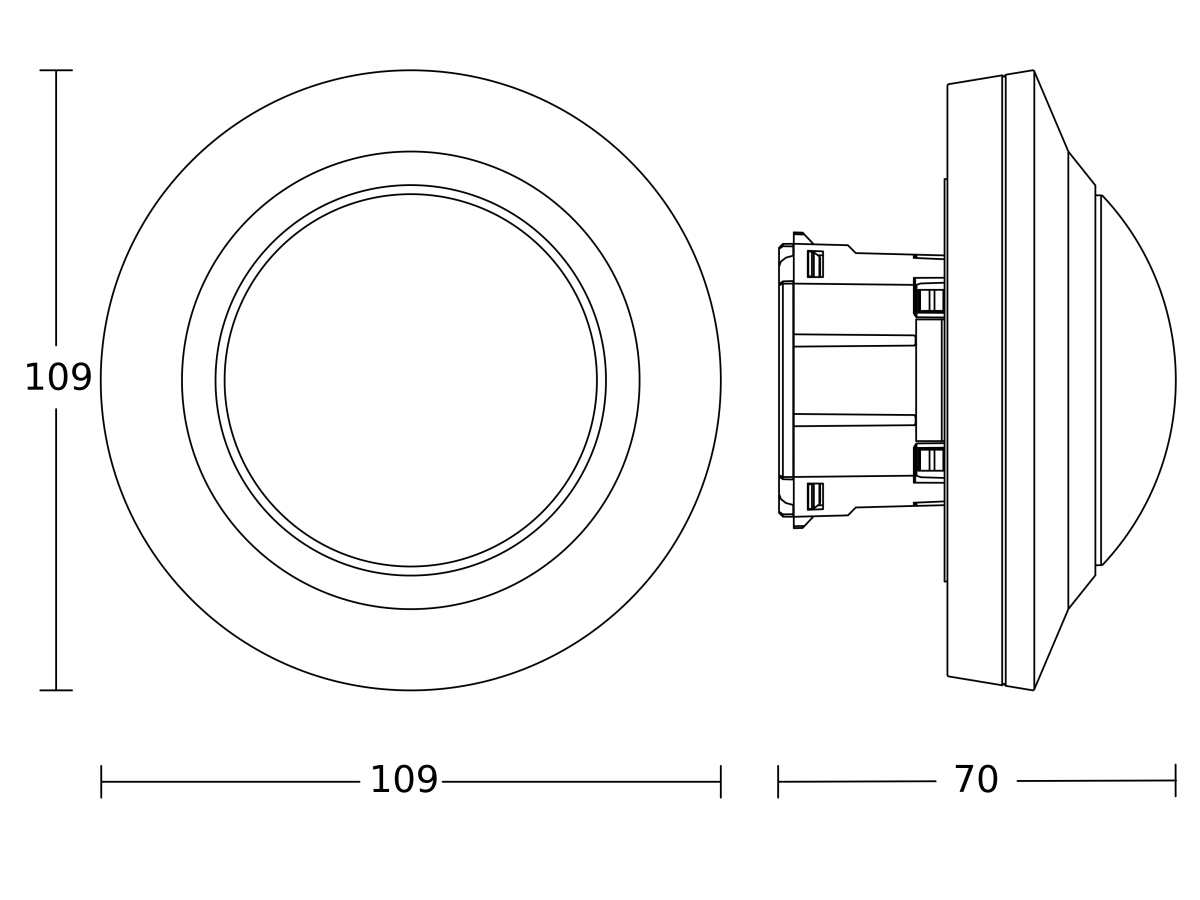 Bewegungs-u.Präsenzmelder PDIR4360-8KNX-Upsw