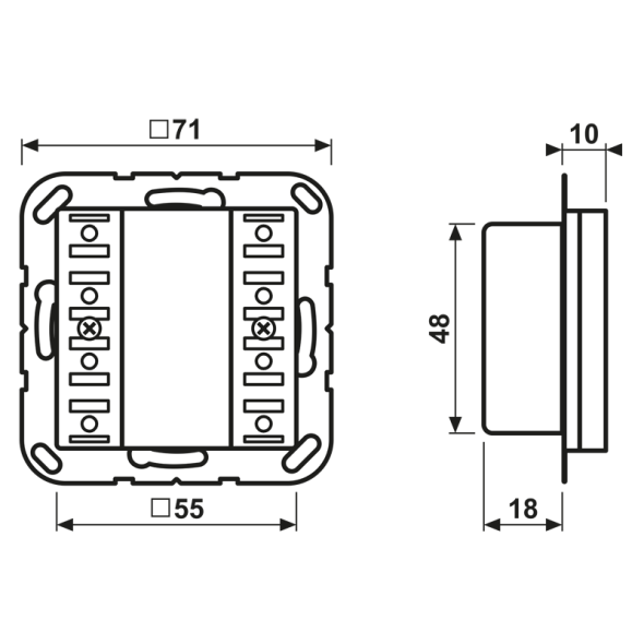 KNX Tastsensor-Modul 2f A 52921 ST