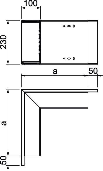 Außeneck WDK A100230RW