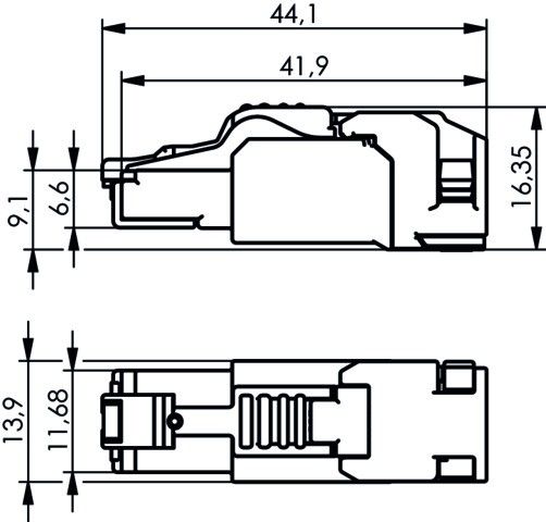 Steckverbinder RJ45 100039916