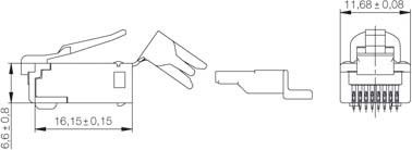 Stecker RJ45 Crimp IE-PM-RJ45-TH