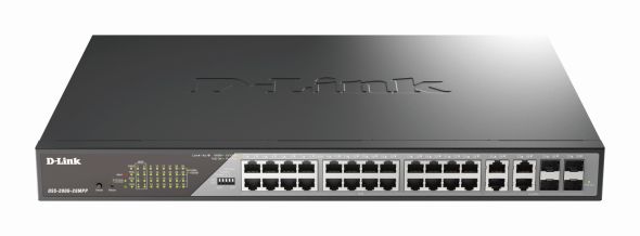 28-Port Gigabit Switch DSS-200G-28MPP/E