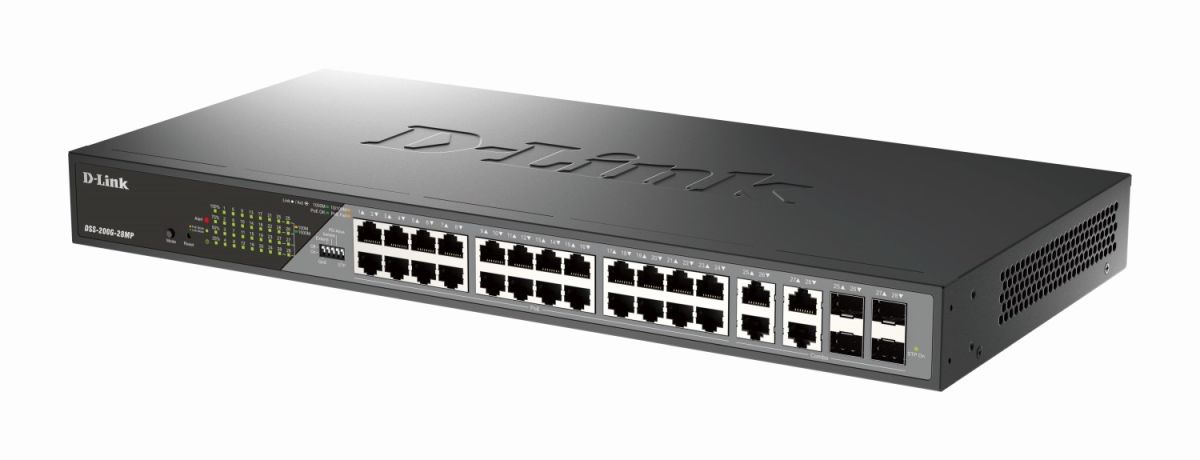 28-Port Gigabit Switch DSS-200G-28MP/E