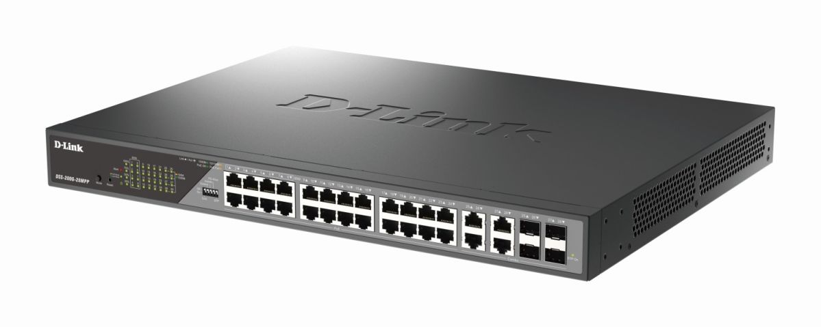 28-Port Gigabit Switch DSS-200G-28MPP/E