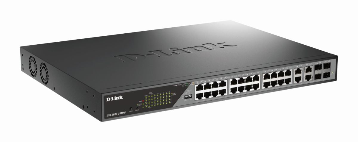 28-Port Gigabit Switch DSS-200G-28MPP/E