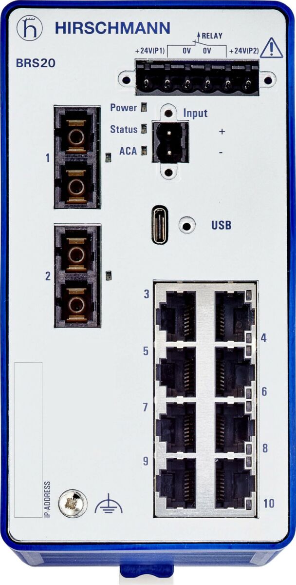 Ind.Ethernet Switch BRS20-8TX/2FX-SM