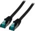 Patchkabel Cat.6A S/FTP EC6000A 0.15m sw