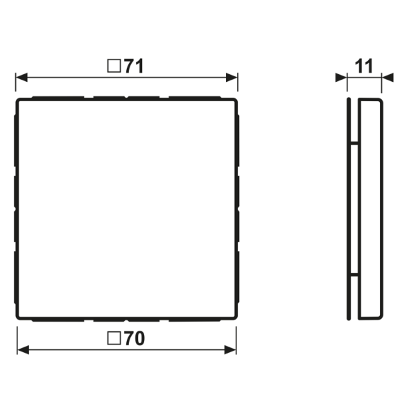 Blind-Abdeckung (gerastet) LC 994 B 235