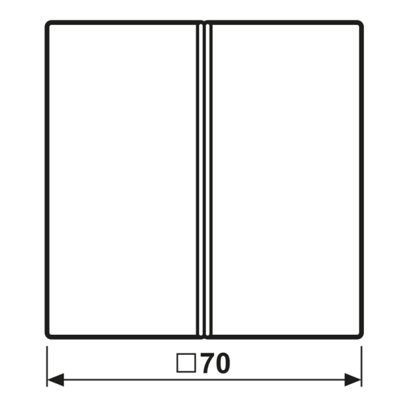 Tastensatz 2fach LC 402 TSA 243