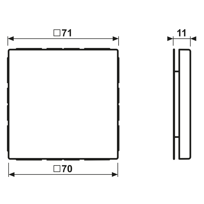 Blind-Abdeckung (gerastet) LC 994 B 235