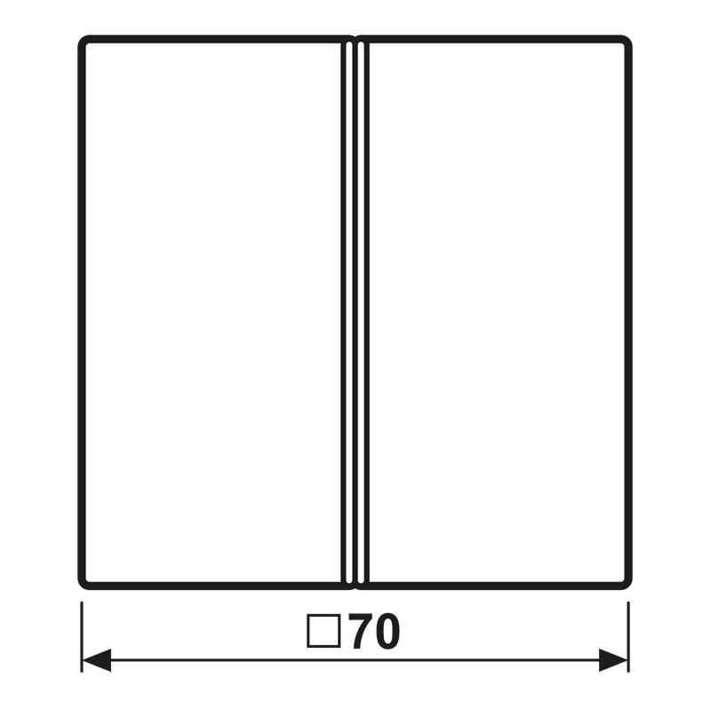 Tastensatz 2fach LC 402 TSA 243