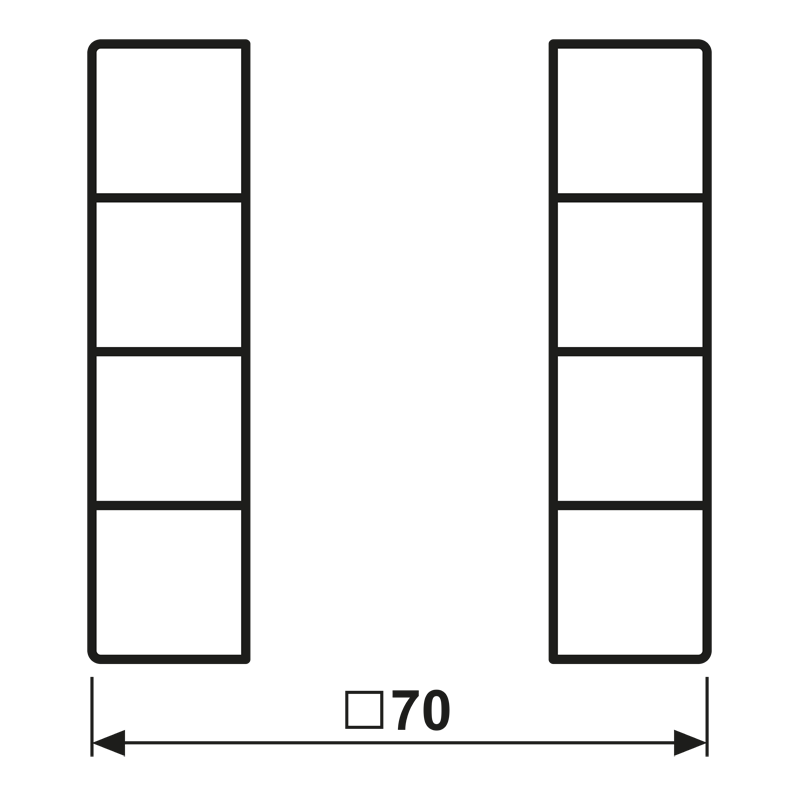 Tastensatz 4fach LC 504 TSA 233