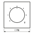 Abdeckung für Thermostat LC 1749 BF 220