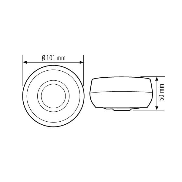 Decken-Bewegungsmelder MD360/8 BASIC IP54