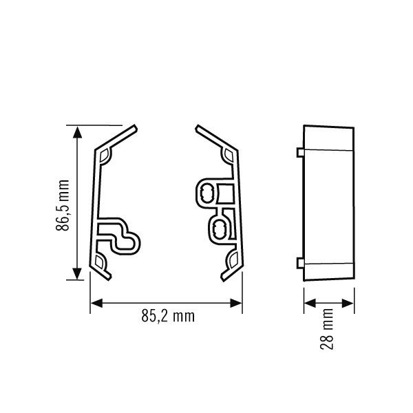 Befestigung DEFENSOR SPACER WH