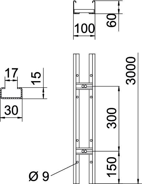 Kabelleiter LCIS 610 3 FS