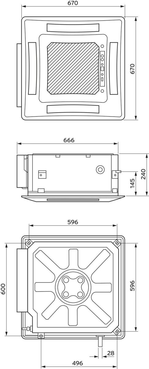 Multi-Split Deckenkassette VAI8/5-035