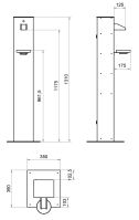 Hygienestation HGS-PF-1 gr/sw