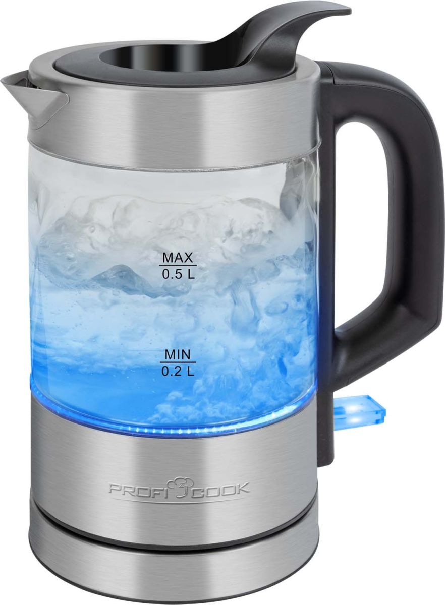 Glas-Wasserkocher PC-WKS 1228 G inox