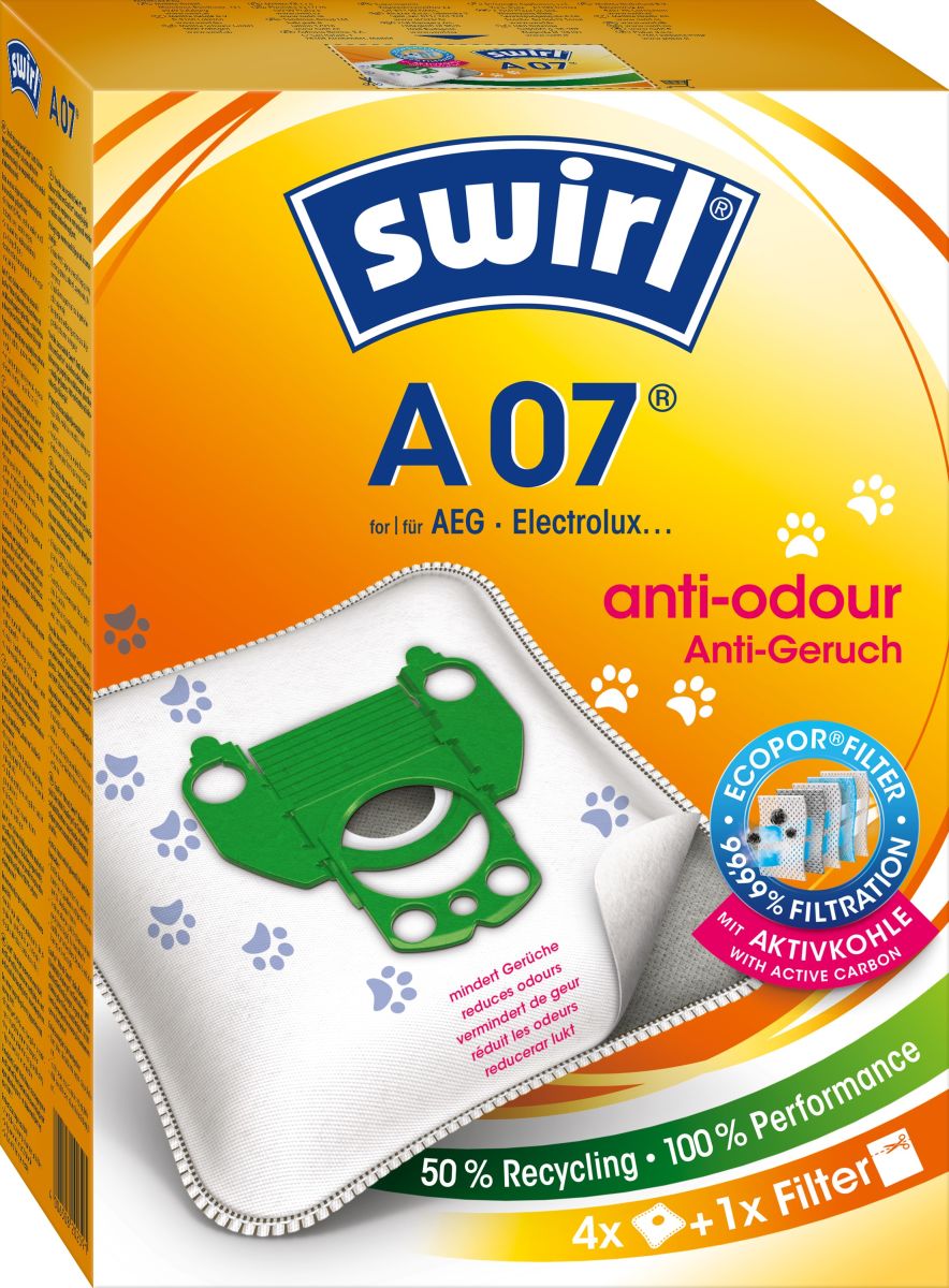 Staubbeutel A 07 Anti-Odour VE4