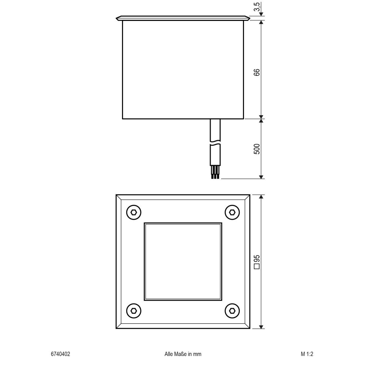 LED-Bodeneinbauleuchte 6740402