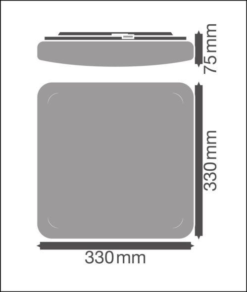 LED-Wand-u.Deckenleuchte SFSQ330S.V24W840IP44