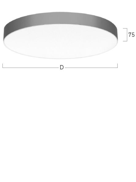 LED-Anbauleuchte BA1OBL-830M-D300