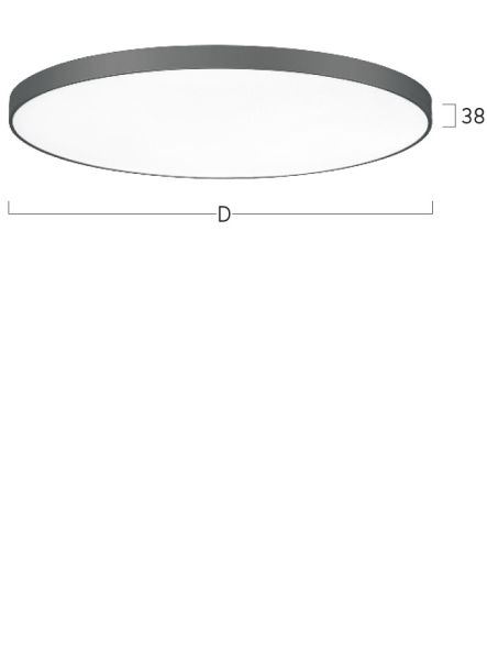 LED-Anbauleuchte BA5OBL-840M-D600